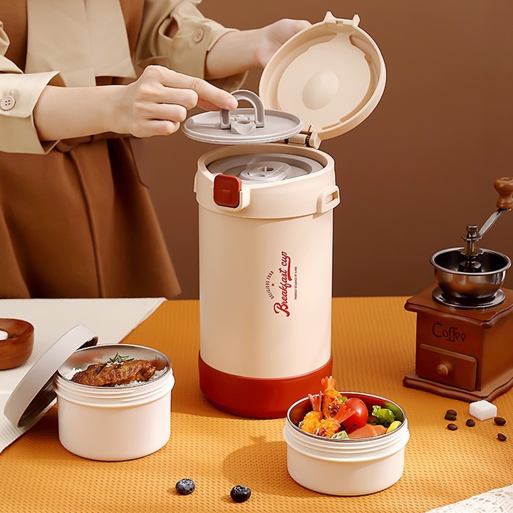 24h Insulated Lunch Box 304 Stainless Steel Microwaveable Lunch Box