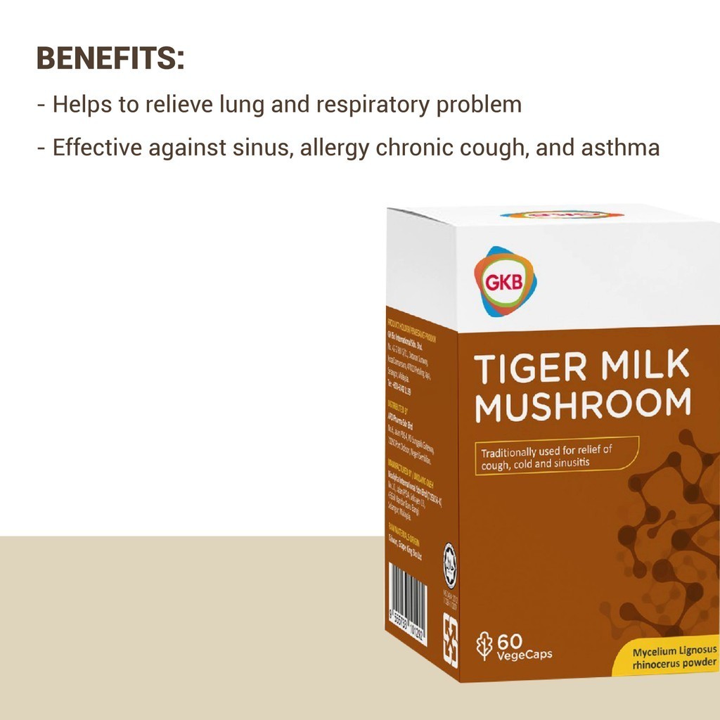 GKB TIGER MILK MUSHROOM Say Goodbye to Sneezes | Shopee Malaysia