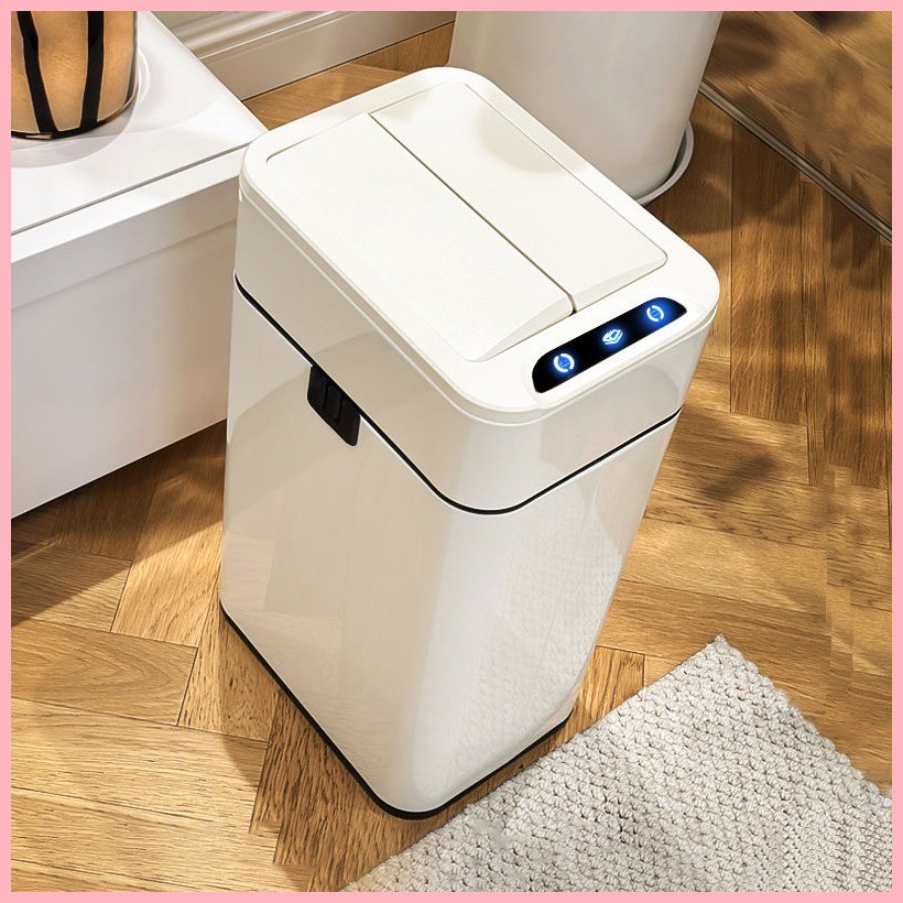 Sensor Bin Intelligent Sensor Trash Can Household Toilet with Lid ...