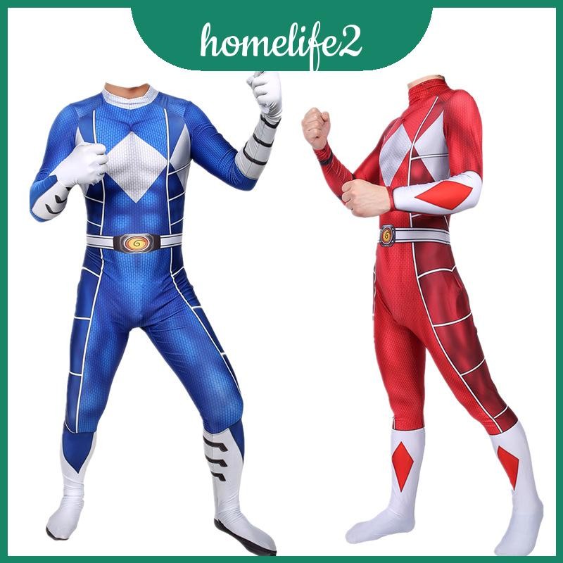 Power Rangers Unisex Bodysuit Spandex Costume In Soft Material For All ...