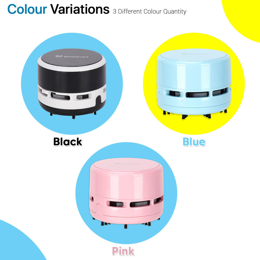 Tenwin Electric Mini Vacuum Dust Collector Eraser Portable Cleaner DA02 ...