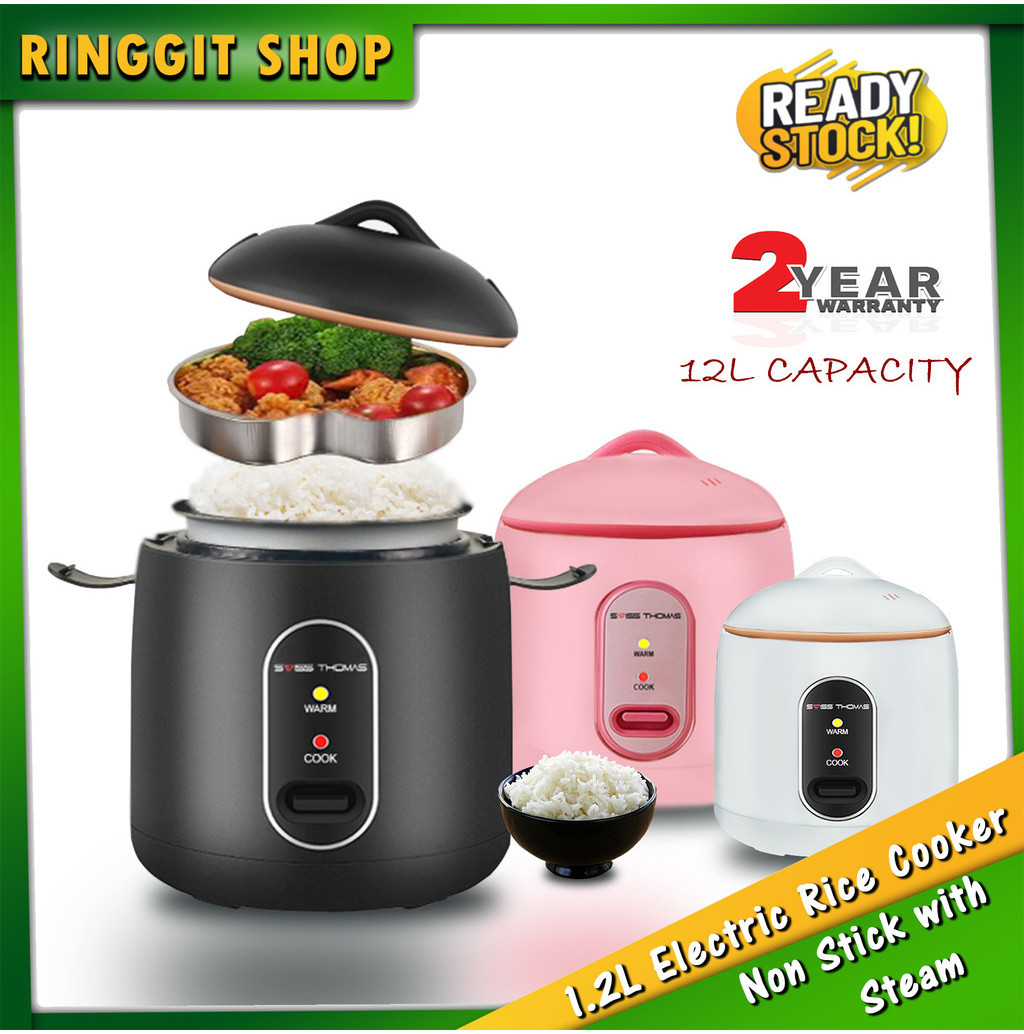 Ringgit Shop 1.2L Electric Rice Cooker Pot MultiCooker Non Stick with ...