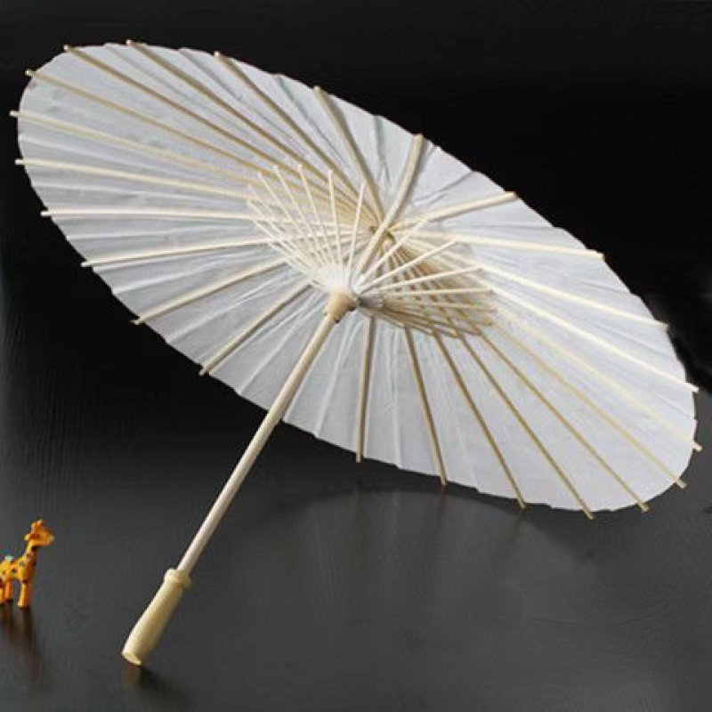 60cm 80cm Parasol Paper Bamboo Umbrellas Wedding Party Favor for Kids ...