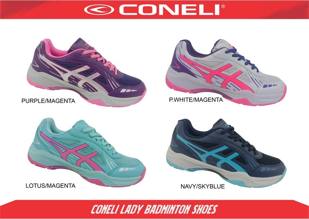 CONELI SBM 0710W CONELI LADY BADMINTON/COURT SHOES | Shopee Malaysia