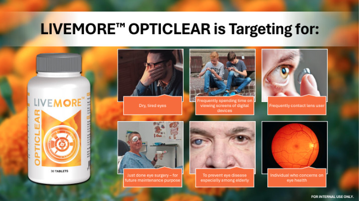[LIVEMORE] Opticlear Tab 30's - eye care supplement | Shopee Malaysia