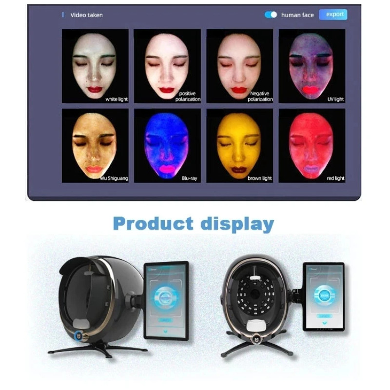 3D Skin Scanner Care Facial Analyzer Intelligence Face Camera Test ...