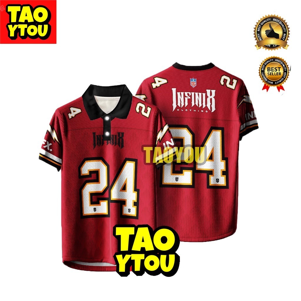 LYCRA 280 GSM Oversized NFL Streetwear Jersey EDISI NFL Sublimation