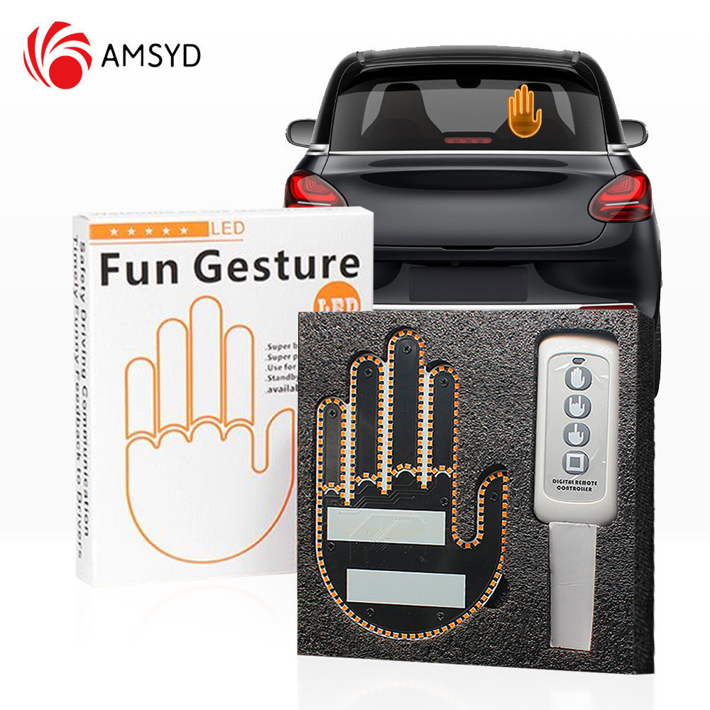 JYK Finger Gesture Light With Remote Control Middle Finger Led Light ...