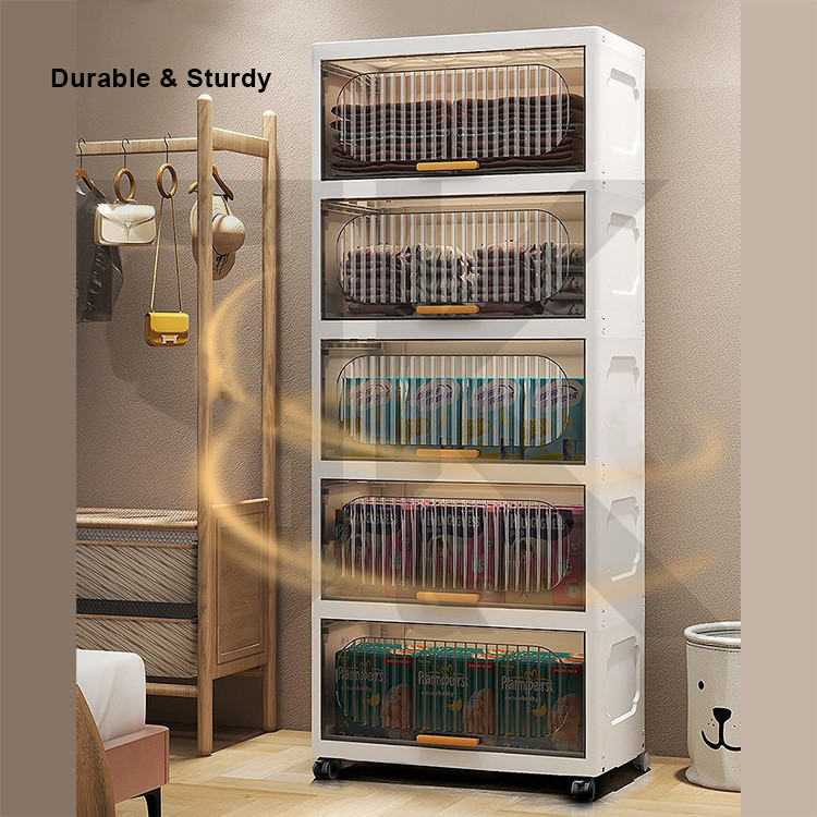 [LOCAL] 4/5/6-Layer Stackable Storage Cabinet Multipurpose with Flip Up ...