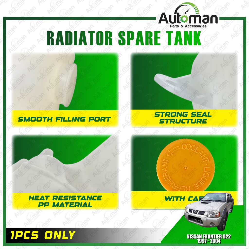 Radiator Water Spare Tank Second Nissan Frontier D22 1997 - 2004 Bottle ...