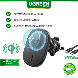 UGREEN Magsafe Wireless Car Charger Mount, Magsafe Car Phone Holder  Wireless Charger, Magnetic Dashboard and Air Vent Car Mount Charger for  iPhone 15