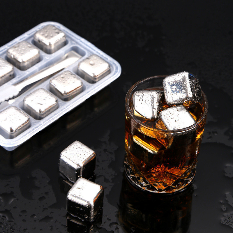 Ice Cube Maker Stainless Steel 304 Food Grade Reusable Ice Rocks ...