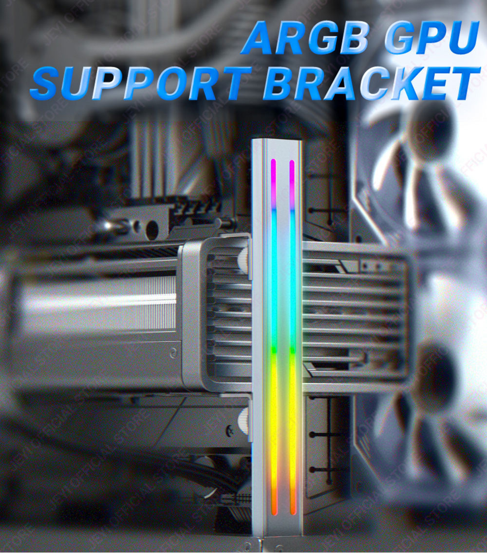 JEYI RGB GPU Graphics Card Support Bracket Aluminum Alloy Video Card ...