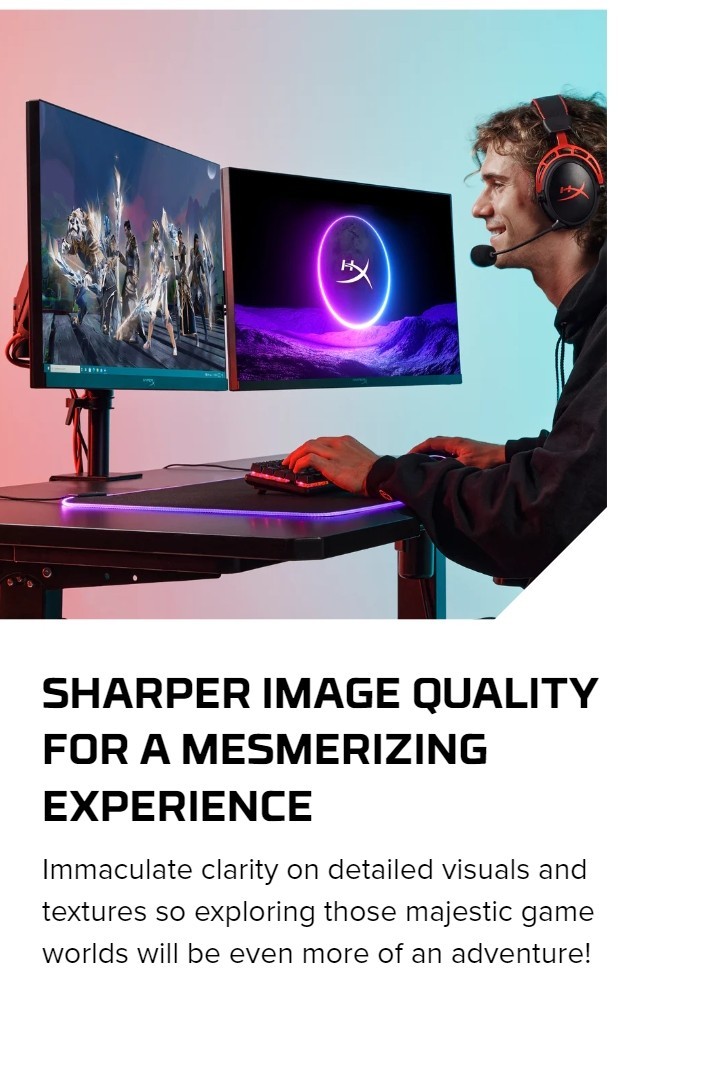 HyperX Armada 27 Gaming Monitor 27” QHD 2560x1440 IPS 165Hz Refresh ...