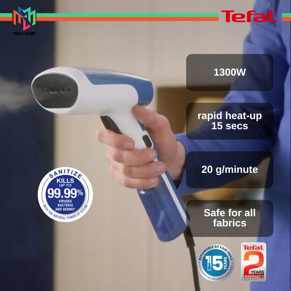 Tefal DT6130 Access Steam First Handheld Garment Steamer (1300W ...