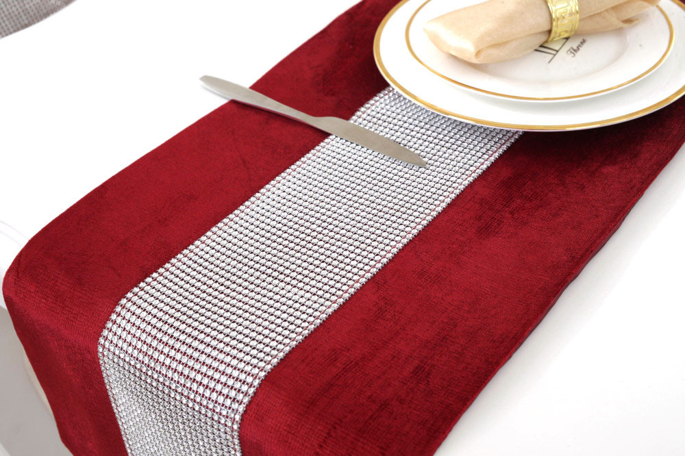 Romantika Luxury Table Runner 2m Crystal Table Cloth Wedding Party ...