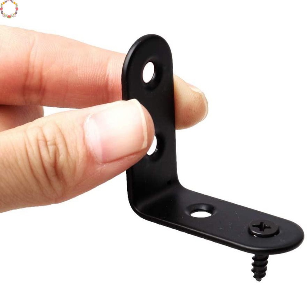[HME] 18pcs Corner Sets Black Stainless Steel 90 Degree Right Angle ...