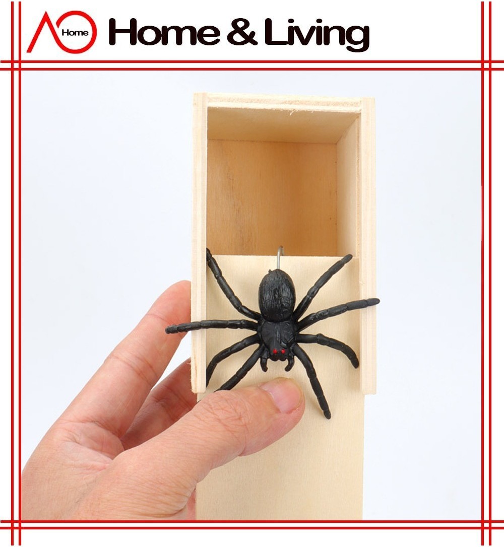 AO Home Toy Mischief Spider Trick Box Halloween Prank Surprise Box ...