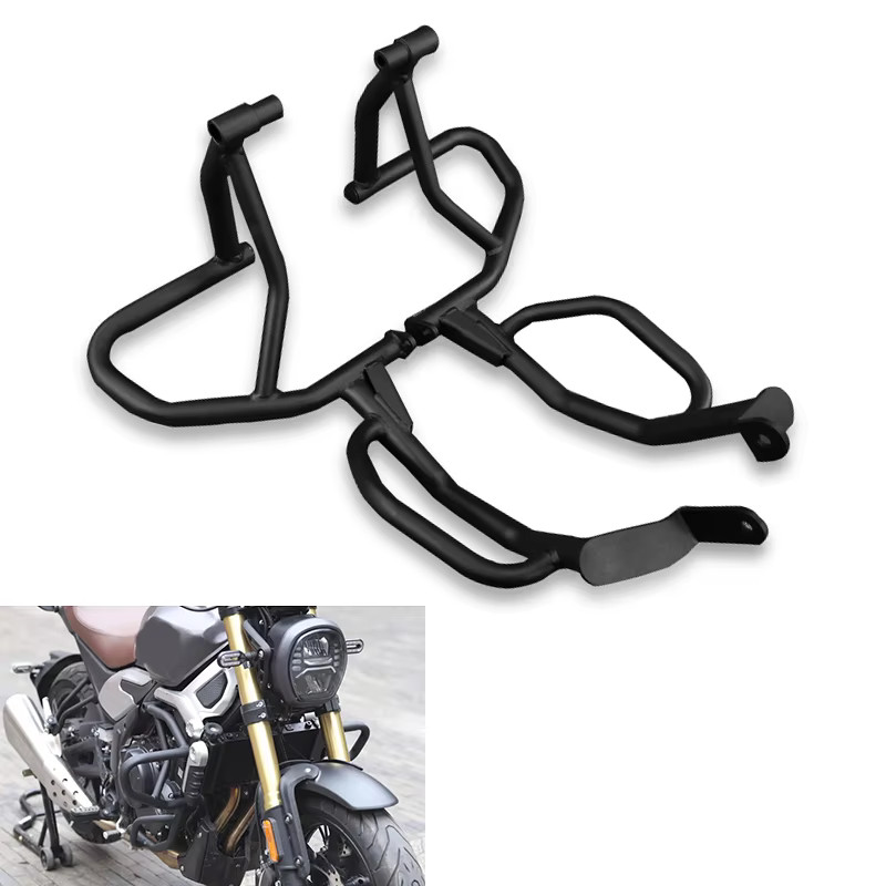 500AC Motorcycle Crash Bar Siamese Engine Bumper Guard Crash Bar ...