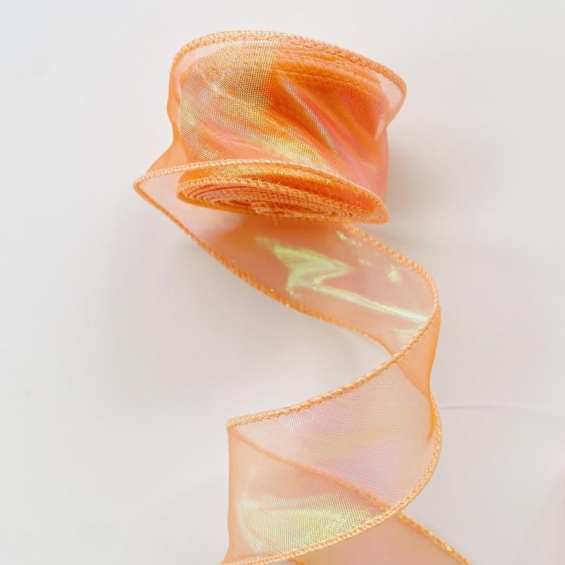 9M/roll Iridescent Fishtail Yarn Gift Ribbons for Flowers Bouquet ...