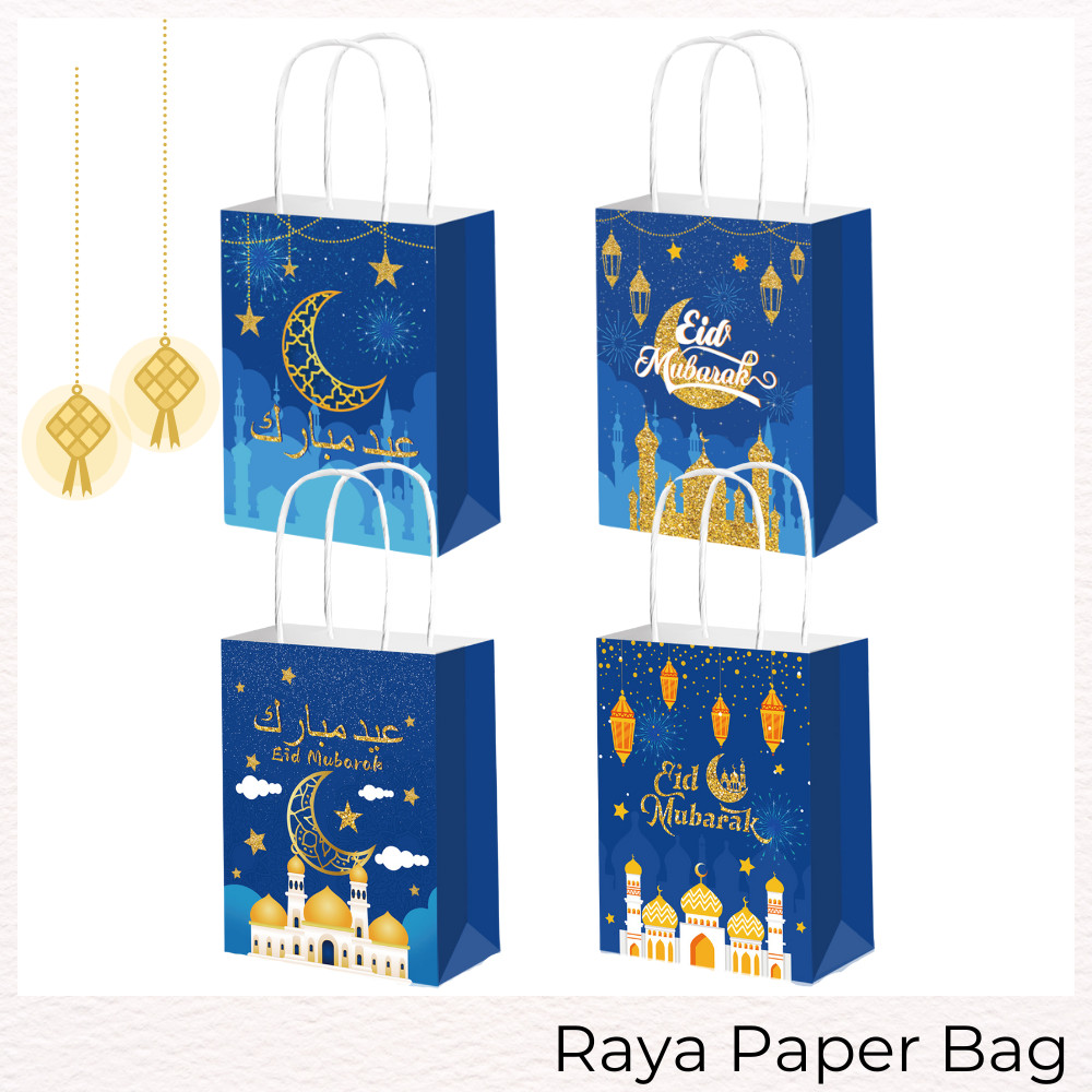 PAPER BAG RAYA 🍭 Doorgift Ramadan Ramadhan Door Gift Bag Kuih Raya ...