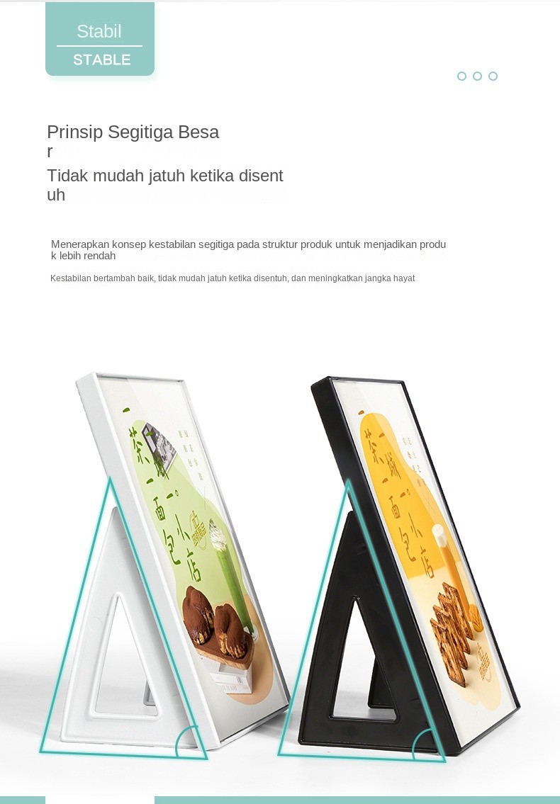 Acrylic Table Card Display Stand A3A4 Price Tag Table Sign Table Wine ...