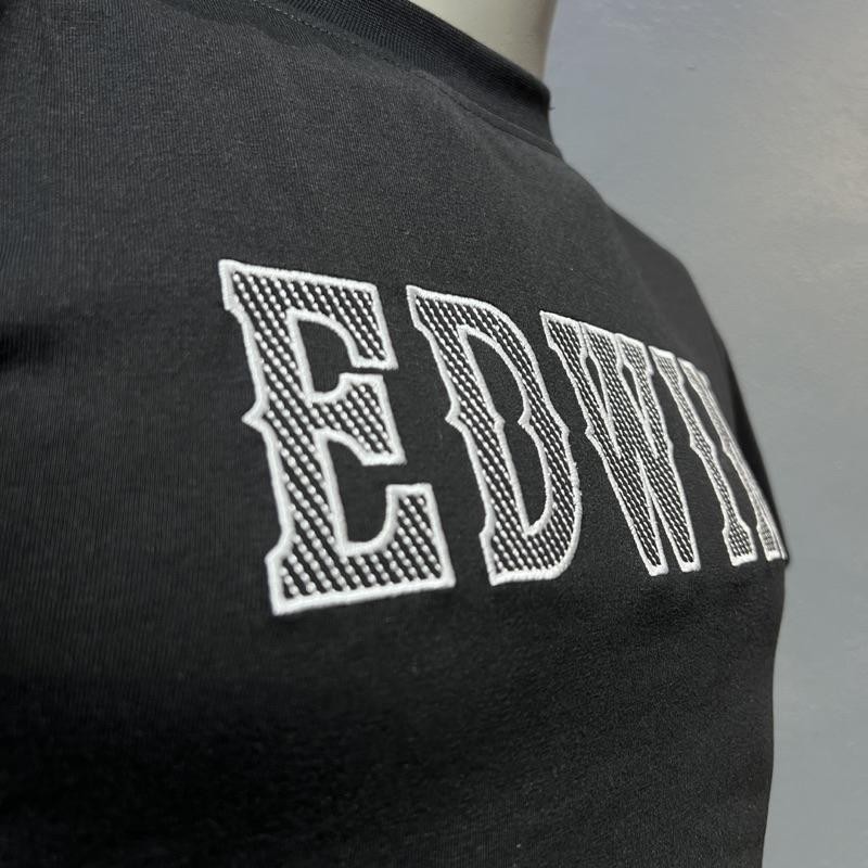 🔥New Arrivals🔥 EDWIN® Men’s Signature Logo Embroidery T-Shirt ( 7480 ...