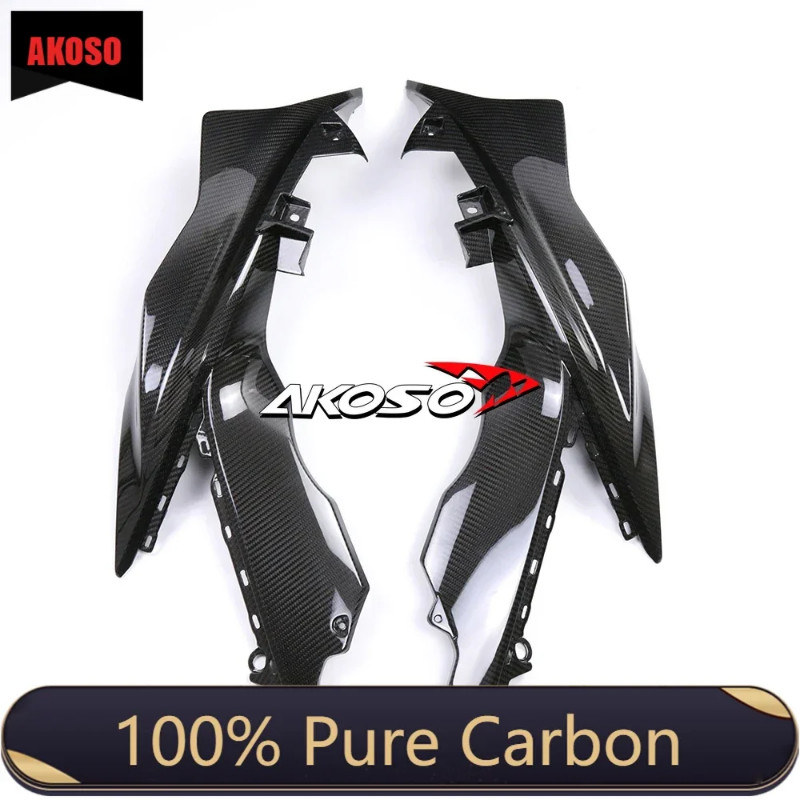 3K Carbon Fiber Glossy 100% Motorcycle Side Panels For YAMAHA R3 2019 ...