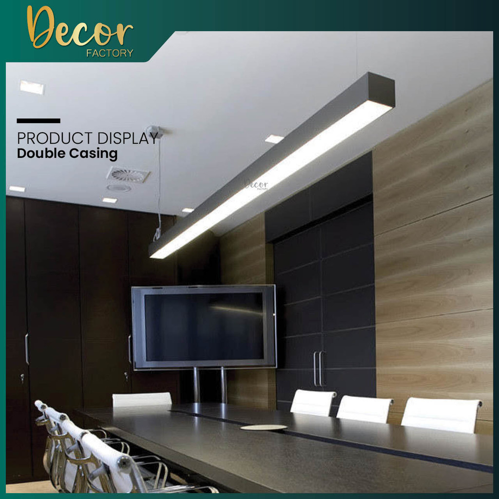 Home Linear Office Pendant Light LED T8 Linear Light Casing Kalimantang ...