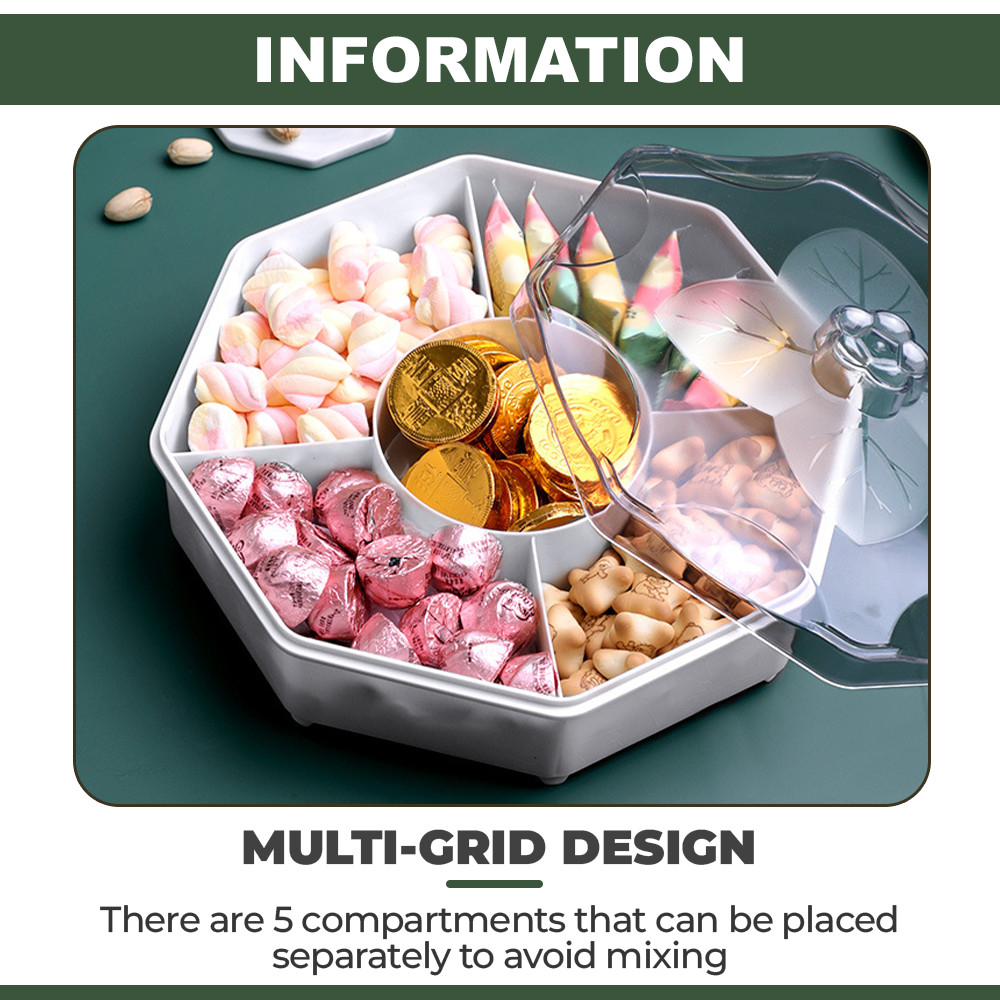 [1/2 Tier] Worthbuy Dessert Tray Stackable Serving Platter Dulang Kuih ...