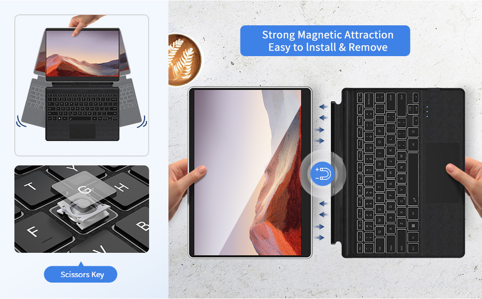 2024 Updated Switch Bluetooth Wireless Keyboard With Touchpad For ...