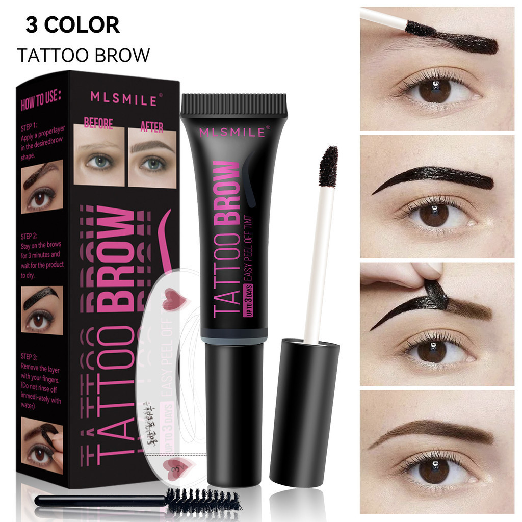 Waterproof Eyebrow Gel Peel-Off Semi-Permanent Enhancer Long-Lasting ...