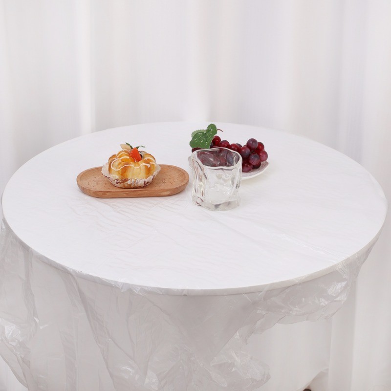 Waterproof, Oil-proof, Anti Foul - Transparent Round Plastic Table ...
