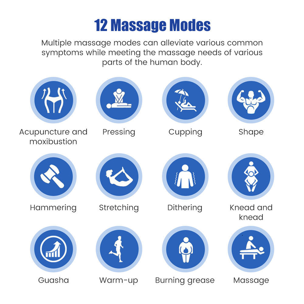 Electric Body Massager Digital Physical Acupuncture Therapy Machine 12 ...