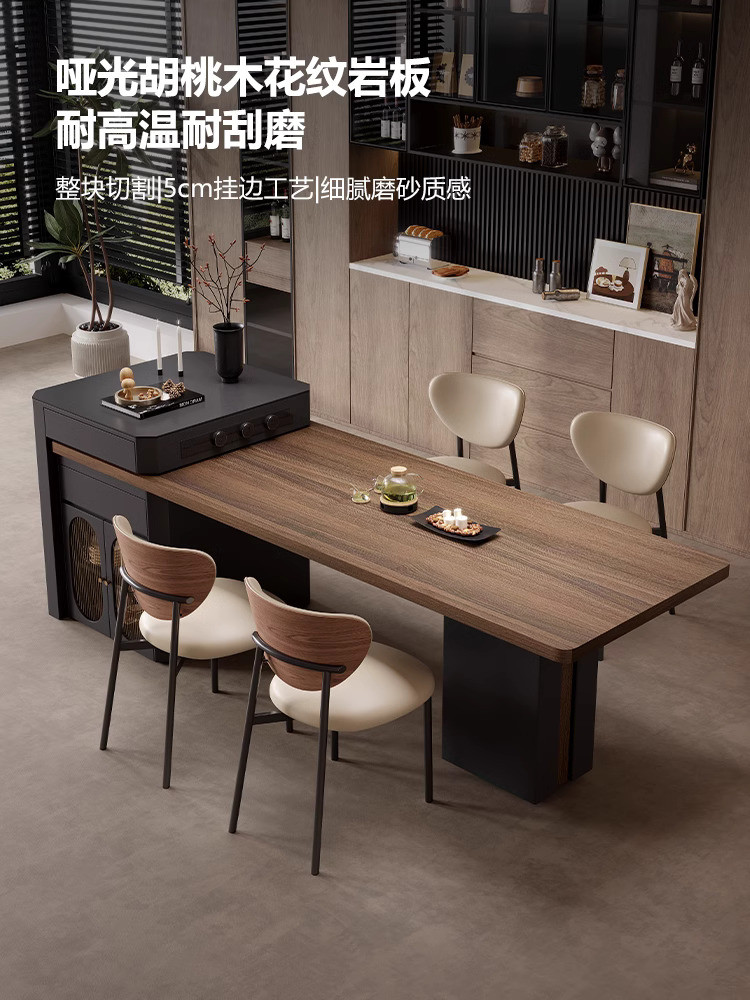 Dining JU Retractable Living Household Style Ancient Mid Table Island ...