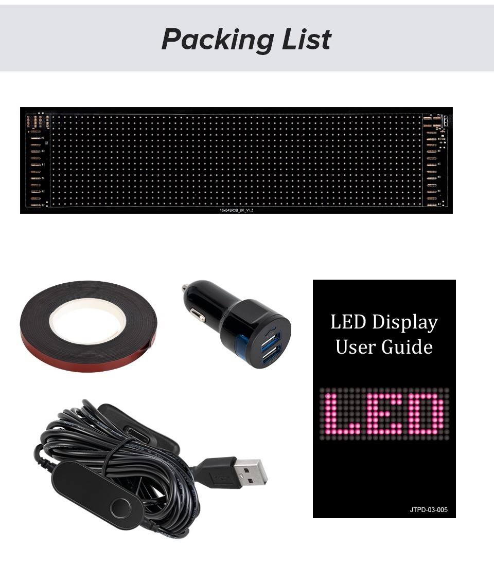 LED Matrix Pixel Panel Bluetooth APP USB 5V Flexible Addressable RGB ...