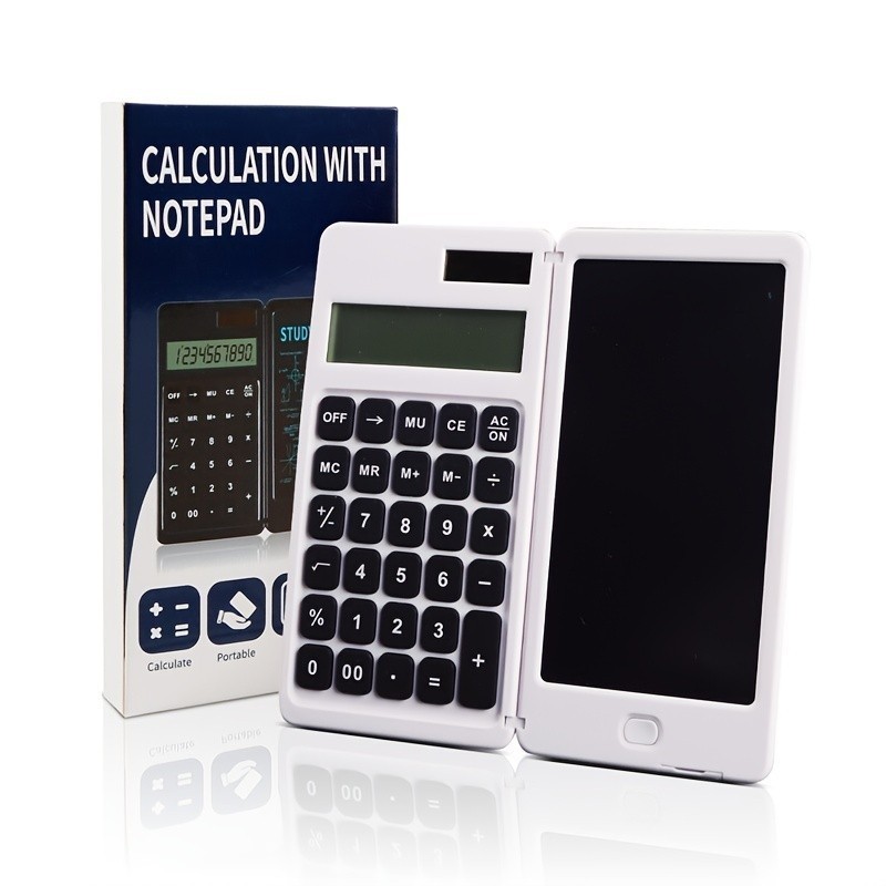 10-Digit Portable Solar Foldable Scientific Calculators with Erasable ...