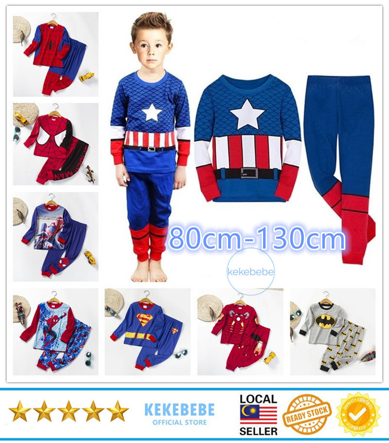 2 Piece Super Power Boys Sleepwear main image 1