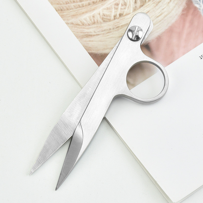1Pc Cross Stitch V-shaped Scissors Fishing Scissors Stainless Steel ...