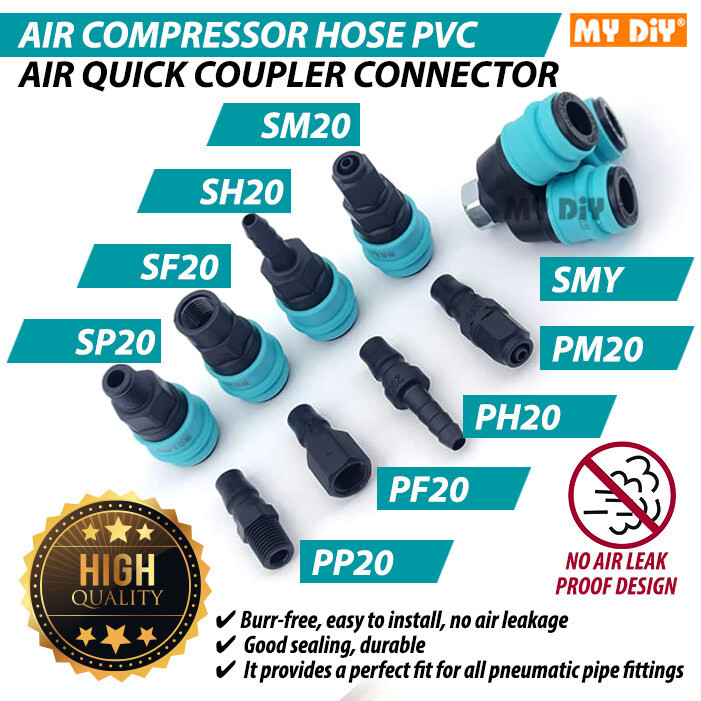 Air Compressor Hose Pvc Air Quick Coupler Connector Air Hose Fitting ...