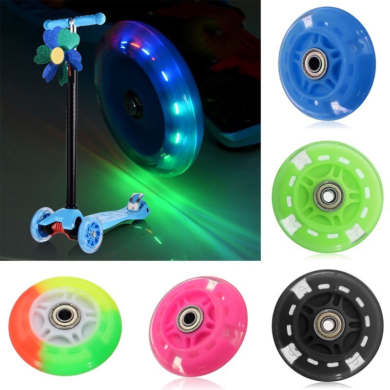 SECL Flash Wheel Mute Wheel For Micro Scooter Flashing Light Kid Car ...