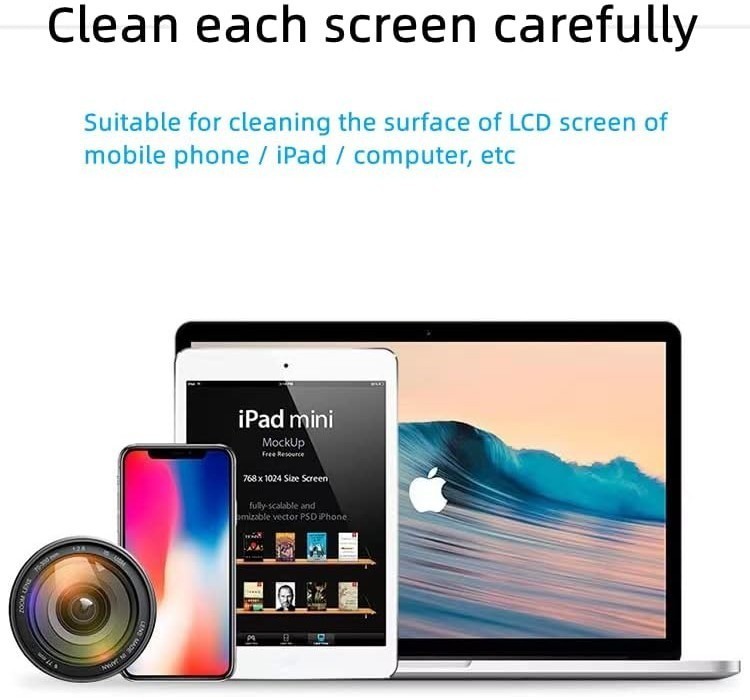 Microfiber Mobile Phone Screen Spray Cleaner Cleaning Polish ...