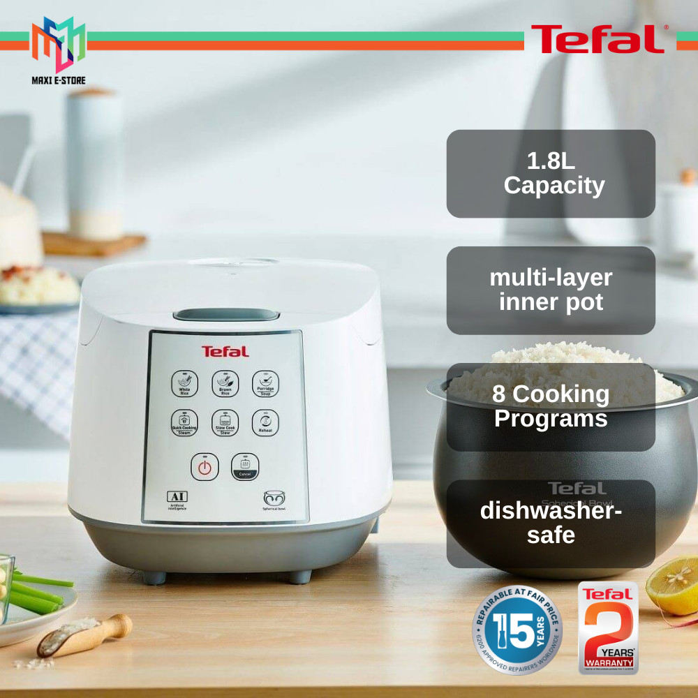 Tefal Rice Cooker Easy Rice Plus 1.8L (10 Cups) (RK736B) (RK7321
