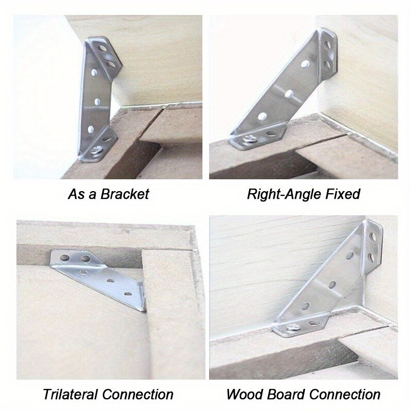 5/10/14pcs 90 Degree Right Angle Corner Code Stainless Steel Three ...