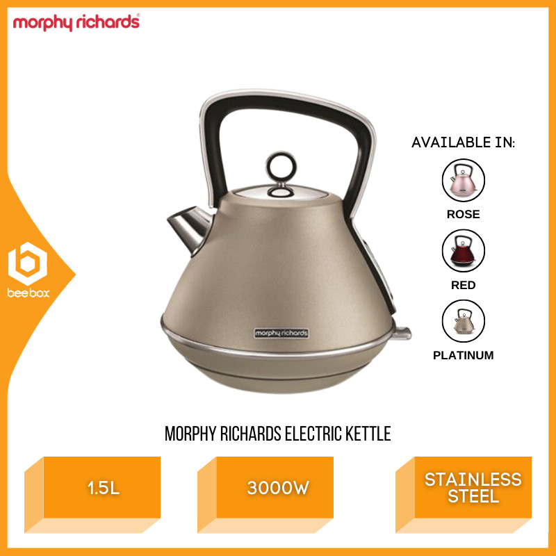 Morphy Richards Kettle Evoke Pyramid 1.5L Cordless Kettle Electric