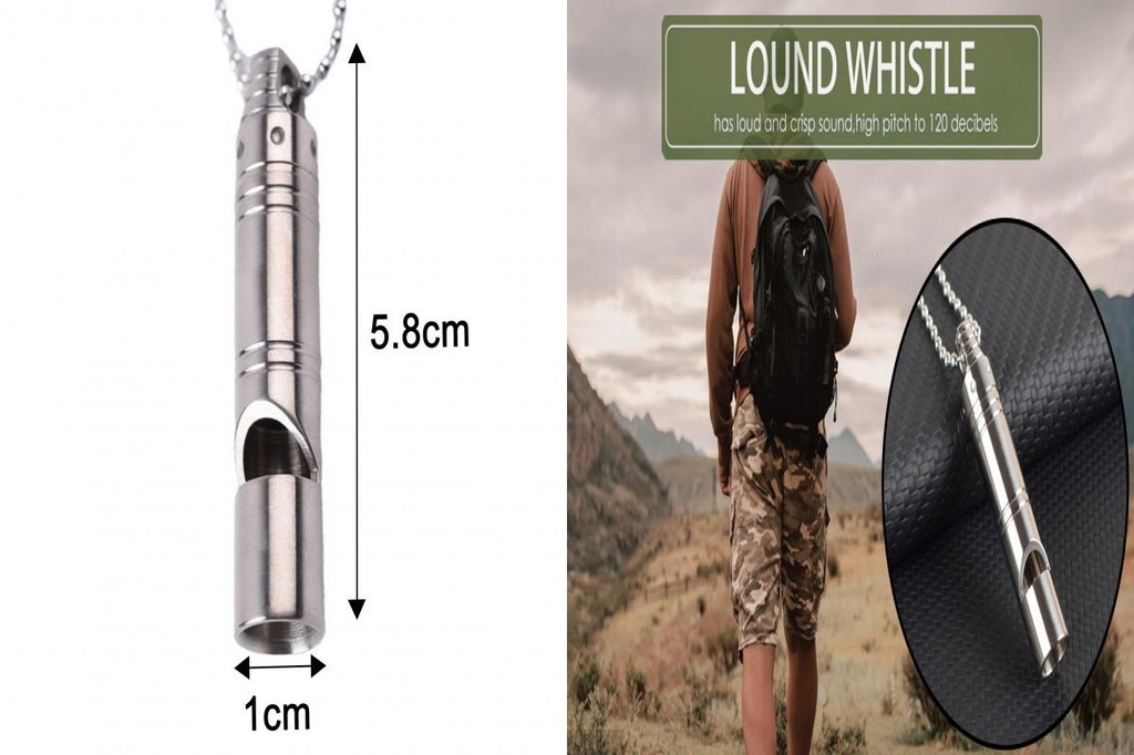 Titanium Hiking Whistle, Safety Whistle | High Decibel