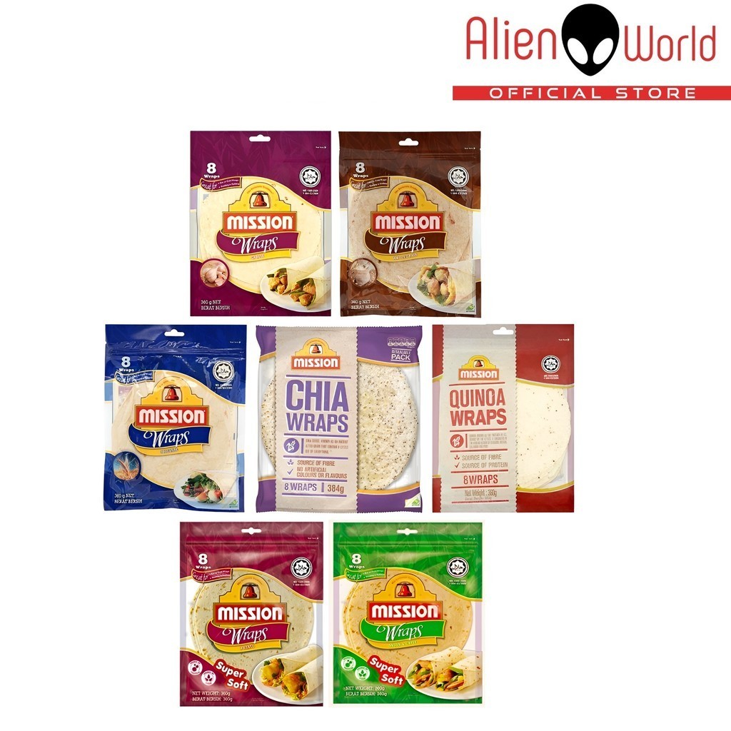Mission Tortilla Wraps | Mini Wraps | Whole Grain Garlic Onion &amp; Chive ...