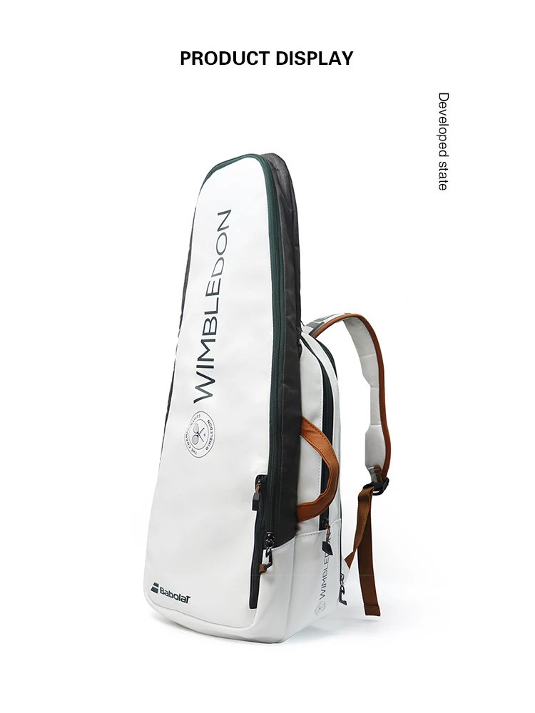 Original Babolat Tennis Backpack Wimbledon PURE WIM Tennis Bag 3 Tennis ...