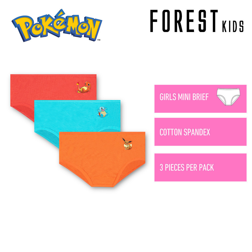 Pokemon Briefs - Pack of 3, Kids