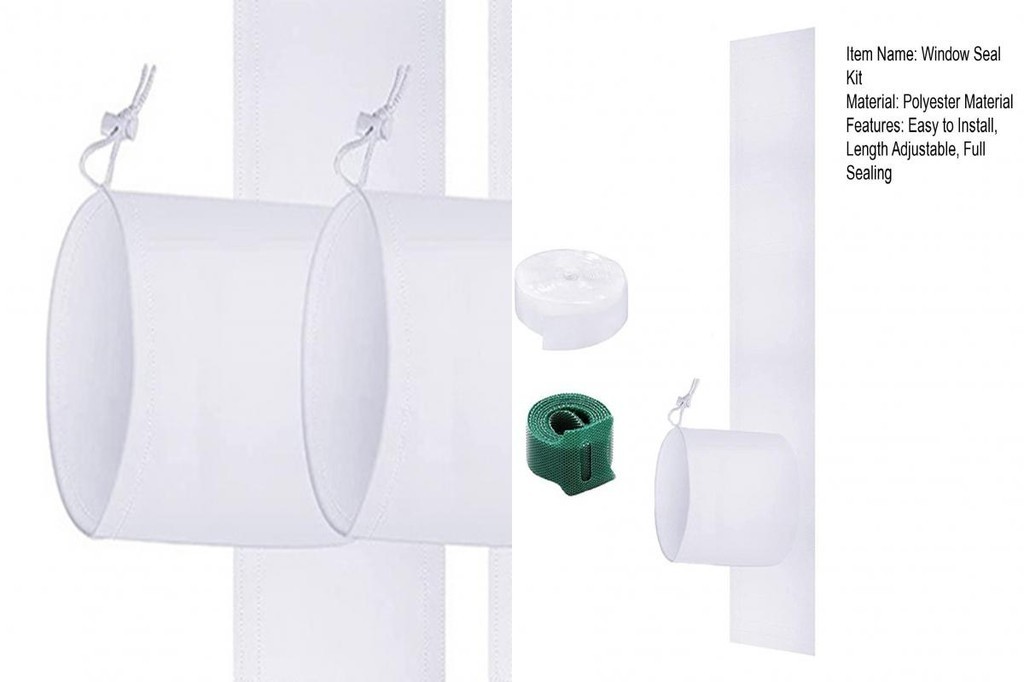 wanpanyu Window Seal Kit with Fastening Strap Drawstring Easy to ...